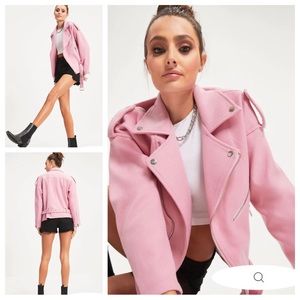 NWT HARLEY BIKER POCKETED JACKET - PINK Sz M (2) & S (1)